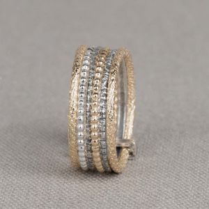 Ring LIMITED zilver + Goldfilled