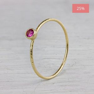 N.O.O.R. | Ring Roze Toermalijn strak