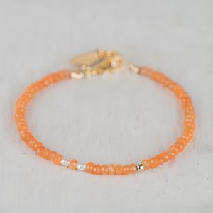 Armband Agaat + Parel en Goldfilled bolletje