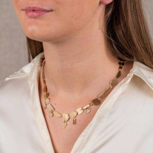 Collier zilver verguld figuurlijk