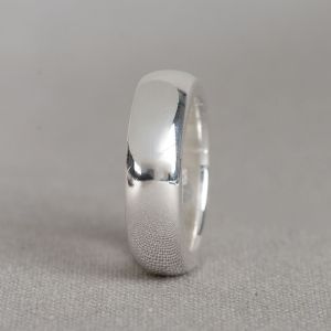 Ring zilver spiegelglad