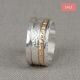 Ring zilver + Gold Filled Stralend