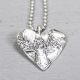 Pendant Heart silver oxy