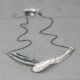 Collier zilver oxy / wit