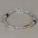 Armband Labradorit mit Silber-, Oxy- und Goldfilled partikeln 