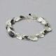 Armband wit zilver met oxy kommetjes